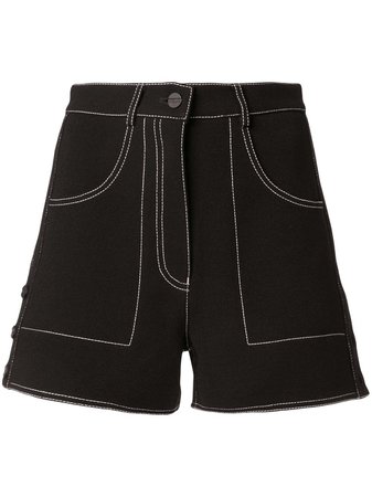 Dion Lee Rivet Micro Shorts A2184R20 Black | Farfetch