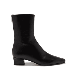 PARIS TEXAS City square-toe leather boots