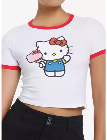 Hello Kitty Candy Girls Ringer Baby T-Shirt | Hot Topic