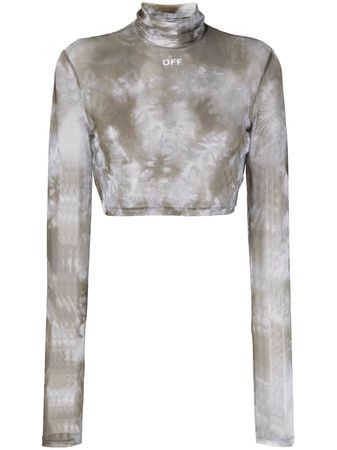 Off-White tie-dye Cropped Top