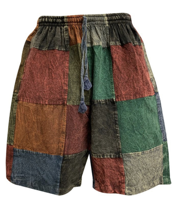patchwork shorts