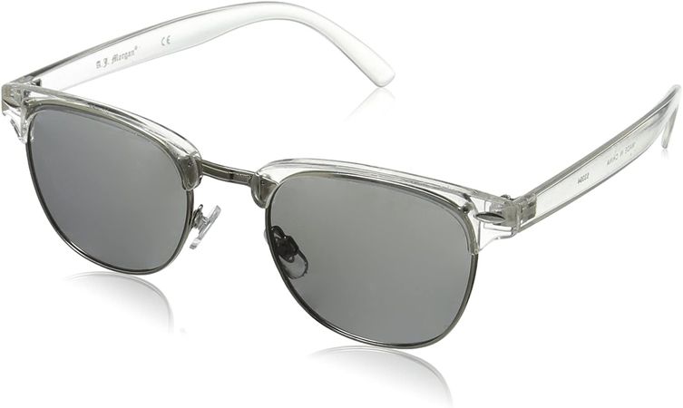 Amazon.com: A.J. Morgan Soho Square Sunglasses, Crystal, 52 mm : Clothing, Shoes & Jewelry