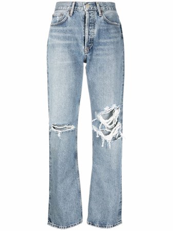 AGOLDE mid-rise straight-leg jeans - FARFETCH