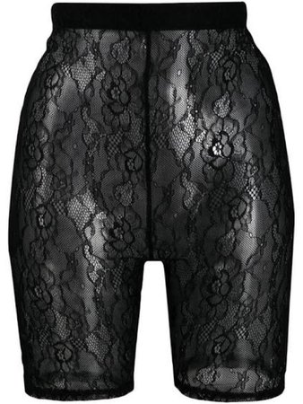 lace biker shorts