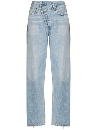 AGOLDE Criss Cross straight-leg Jeans pants - Farfetch