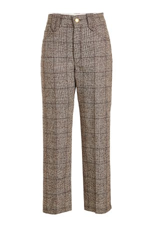 Printed Pants with Wool and Cotton Gr. US 2