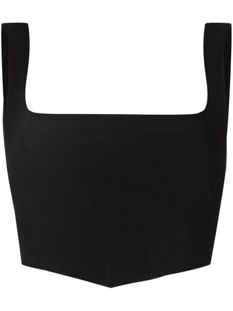 Shop Danielle Guizio Bayeux bustier-style top with Express Delivery - FARFETCH