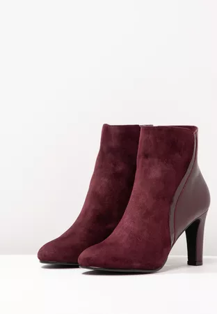 mint&berry Classic ankle boots - bordeaux - Zalando.co.uk