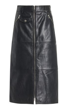 Lilia Leather Maxi Skirt By Sea | Moda Operandi