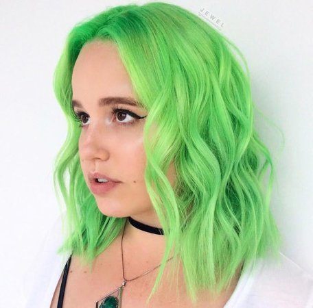 bright green hair - Google Search
