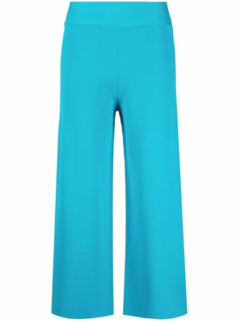 P.A.R.O.S.H. knitted wide-leg cropped trousers