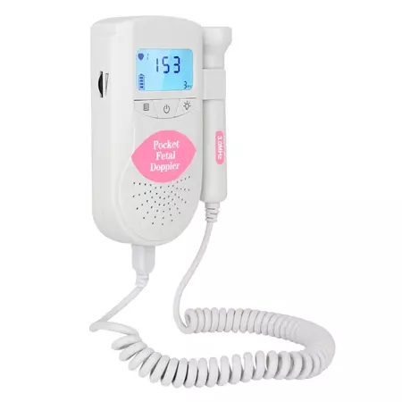 JPD-100S6 I LCD Ultrasonic Scanning Pregnant Women Fetal Stethoscope Monitoring Monitor / Fetus-voice Meter, Complies with IEC60601-1:2006(Pink) | ZA | PMC Jewellery