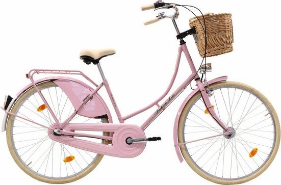 FASHION LINE Pink Bicycle with Front Basket
