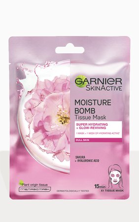 Garnier Moisture Bomb Sakura Sheet Mask Dull Skin | PrettyLittleThing