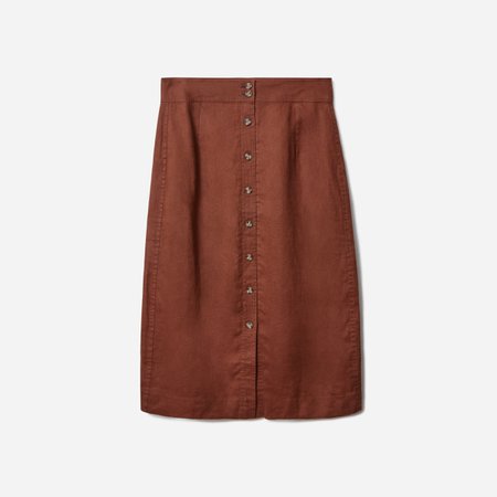 Women’s Linen Button-Front Skirt | Everlane