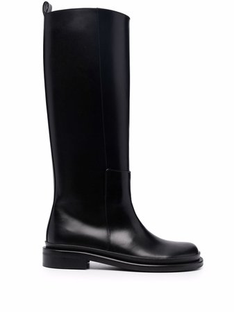 Shop Low Classic knee-high leather boots with Express Delivery - FARFETCH