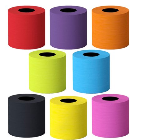 colorful 90s toiletpaper