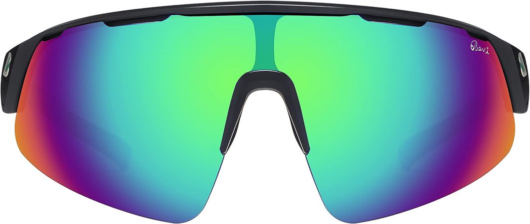 Amazon.com: Bevi Gafas de sol polarizadas envolventes con protección UV 400 con montura ligera TR90 para mujeres y hombres, Arcoiris Verde : Ropa, Zapatos y Joyería