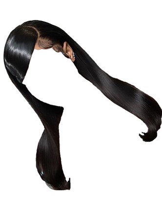 Black Side Swoop Straight Lace Front Wig
