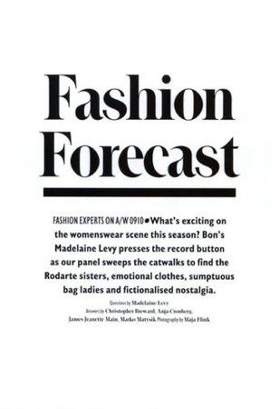 Fashion Forecast