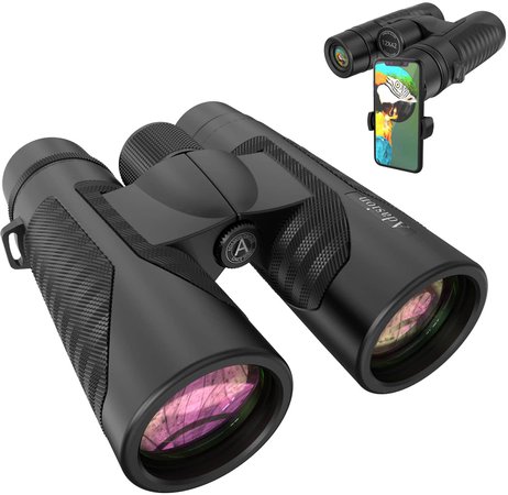 Black and pink binoculars