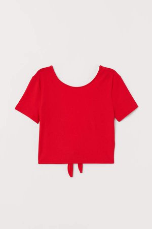 Open-backed Top - Red