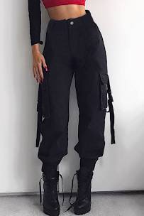 high waisted black cargo pants - Google Search