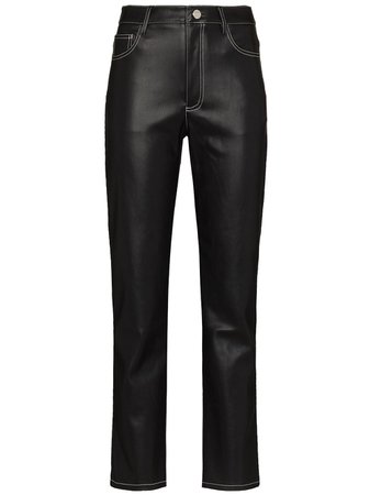Shop STAUD Elliot straight-leg trousers with Express Delivery - FARFETCH