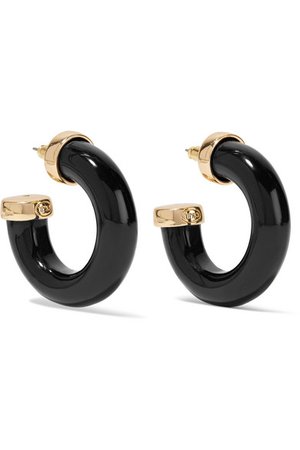 Kenneth Jay Lane | Gold-plated resin earrings | NET-A-PORTER.COM