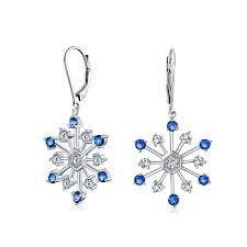 crystal snowflake earrings - Google Search