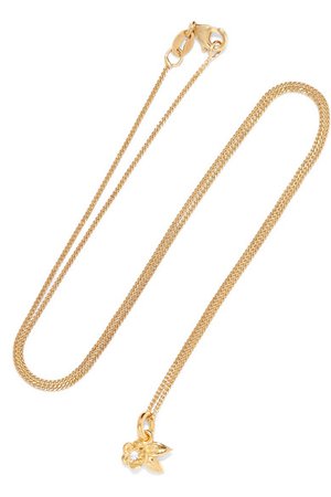 Meadowlark | Alba gold-plated diamond necklace | NET-A-PORTER.COM