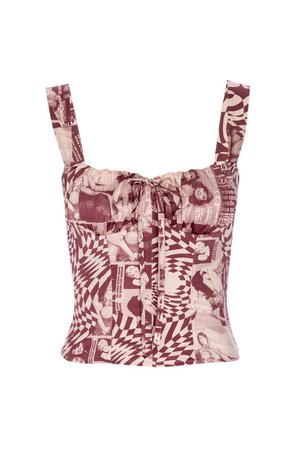 AGNES CORSET - WANTED RED — Miaou