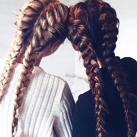 blonde and brunette braid - Google Search