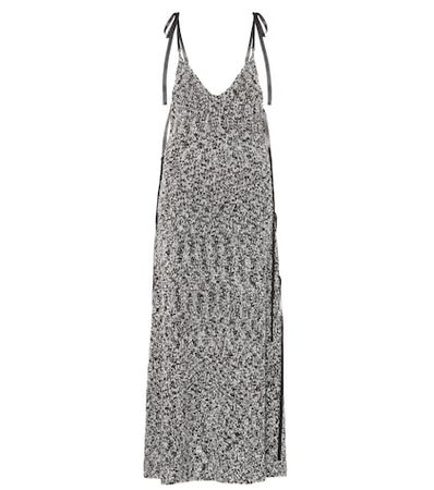 Lurex® knit maxi dress