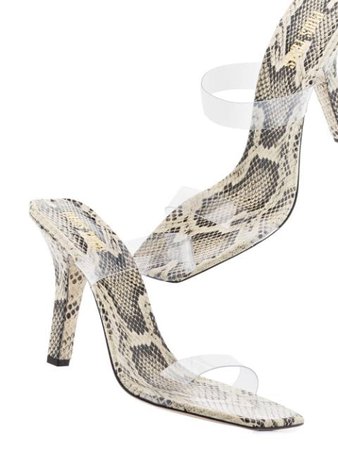 Paris Texas Bella 95mm snake-print Sandals - Farfetch