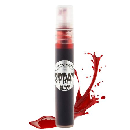 Amazon.com: Bloody Mary Fake Blood Makeup Spray - 0.25oz - for Theater and Costume or Halloween Zombie, Vampire and Monster Dress Up : Clothing, Shoes & Jewelry