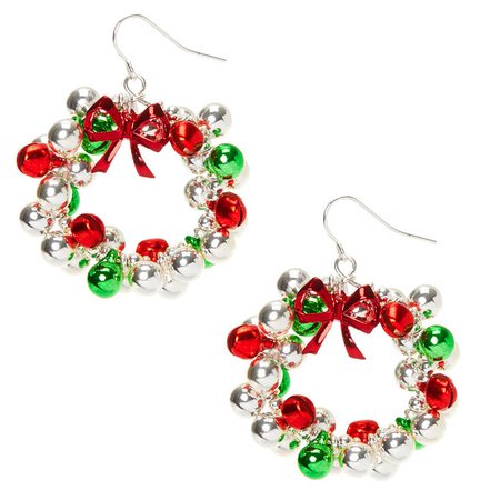 Christmas Wreath Earrings 2