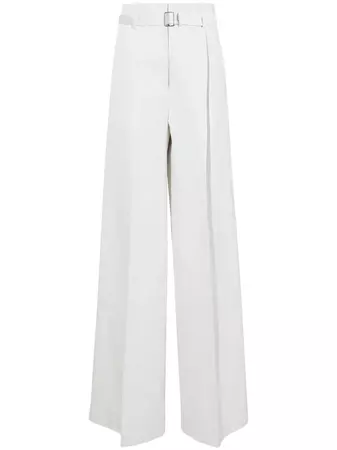 Proenza Schouler Dana high-waist cotton-linen Trousers - Farfetch