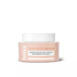Bliss Rose Gold Rescue Gentle Moisture Cream For Sensitive Skin - 1.5 Fl Oz : Target