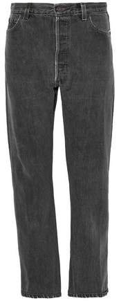 Re/Done By Re/done By Faded High-rise Straight-leg Jeans
