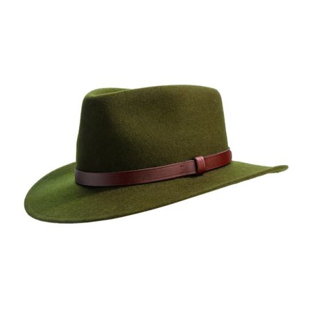 Country Crushable Fedora - Green (59cm) | Laird Hatters | Wolf & Badger