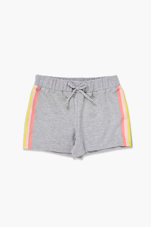 Girls Rainbow-Striped Shorts (Kids)