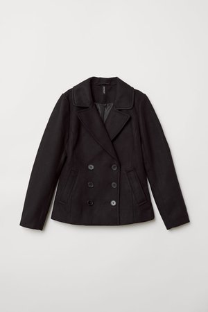 Pea Coat - Black - Ladies | H&M US