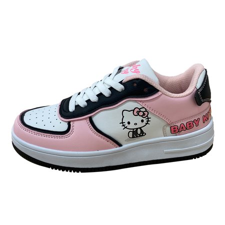 Girl Student Women Hello Kitty Pink Soft Spring Black White Sneaker Shoes · sugarplum · Online Store Powered by Storenvy