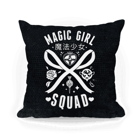 Magic Girl Squad Throw Pillow | LookHUMAN