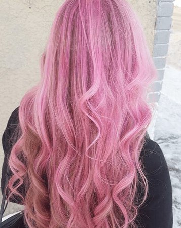 pink pastel hair