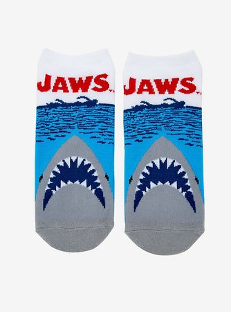 Jaws Poster No-Show Socks