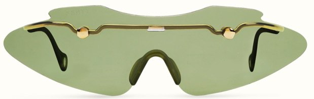 FENTY Pickle Green Centerfold Mask Sunglasses