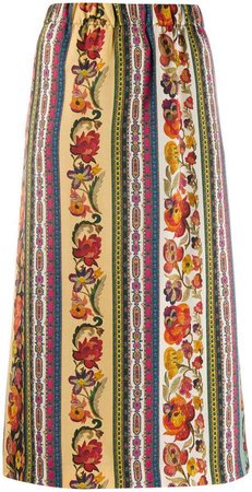 floral pencil skirt