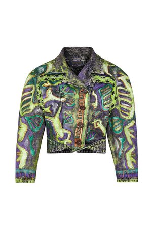 Short Printed Denim Jacket - Ready-to-Wear | LOUIS VUITTON